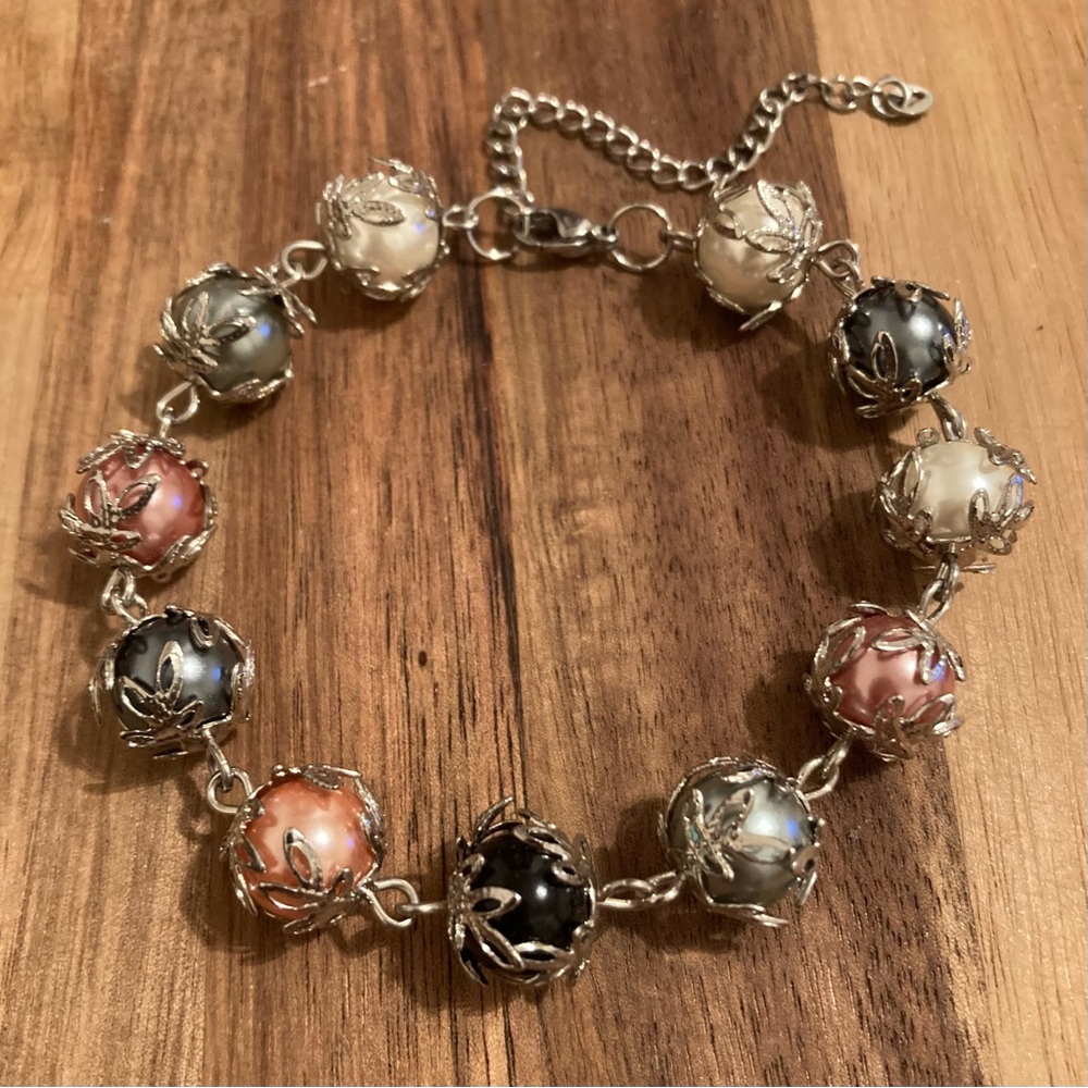 Elegant Handmade Multicolor Beaded Bracelet